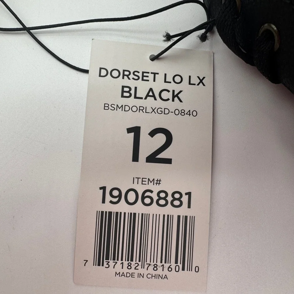 Ben Sherman Dorset Lo LX Black Low Top Sneakers Men's Size‎ 12 NEW